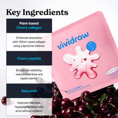 Cherry Collagen Firming Capsule Serum Gel Mask 4EA